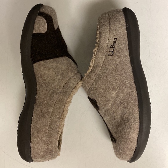 L. L. Bean Wool Dog Themed Daybreak Scuffs Mule Slippers Size 6 - Picture 7 of 17